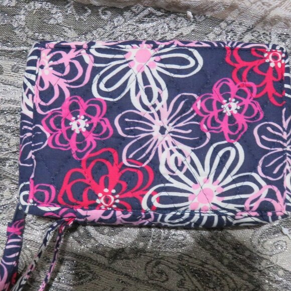 Vera Bradley Floral Wallet - Pink and Navy - Picture 3 of 9